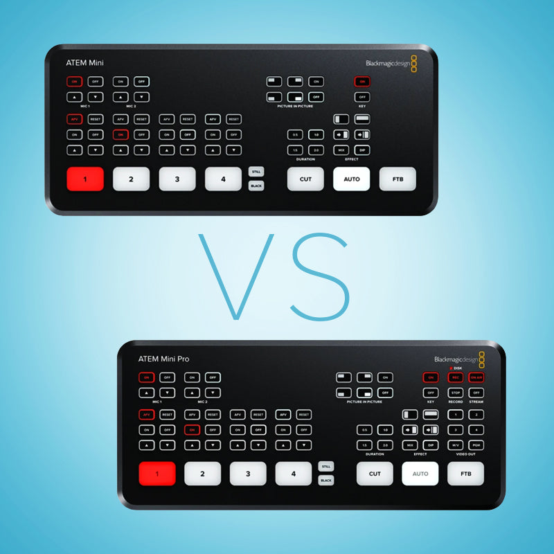 ATEM Mini vs. ATEM Mini Pro vs. ATEM Mini Pro ISO