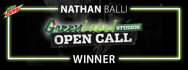 Nathan Balli Mountain Dew Green Label Studios Winner
