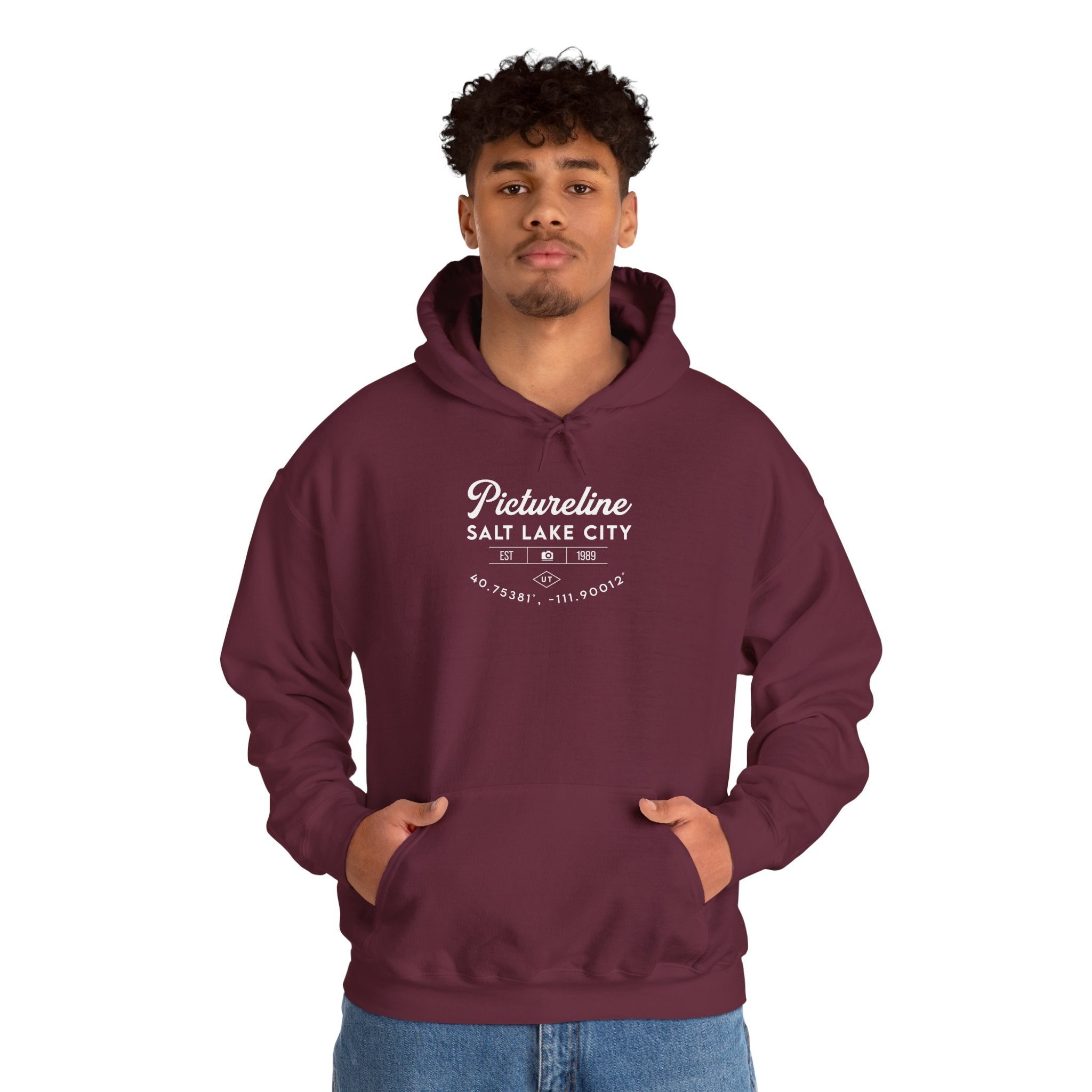 Old School Pictureline Unisex Hooded Sweatshirt (Front Design)