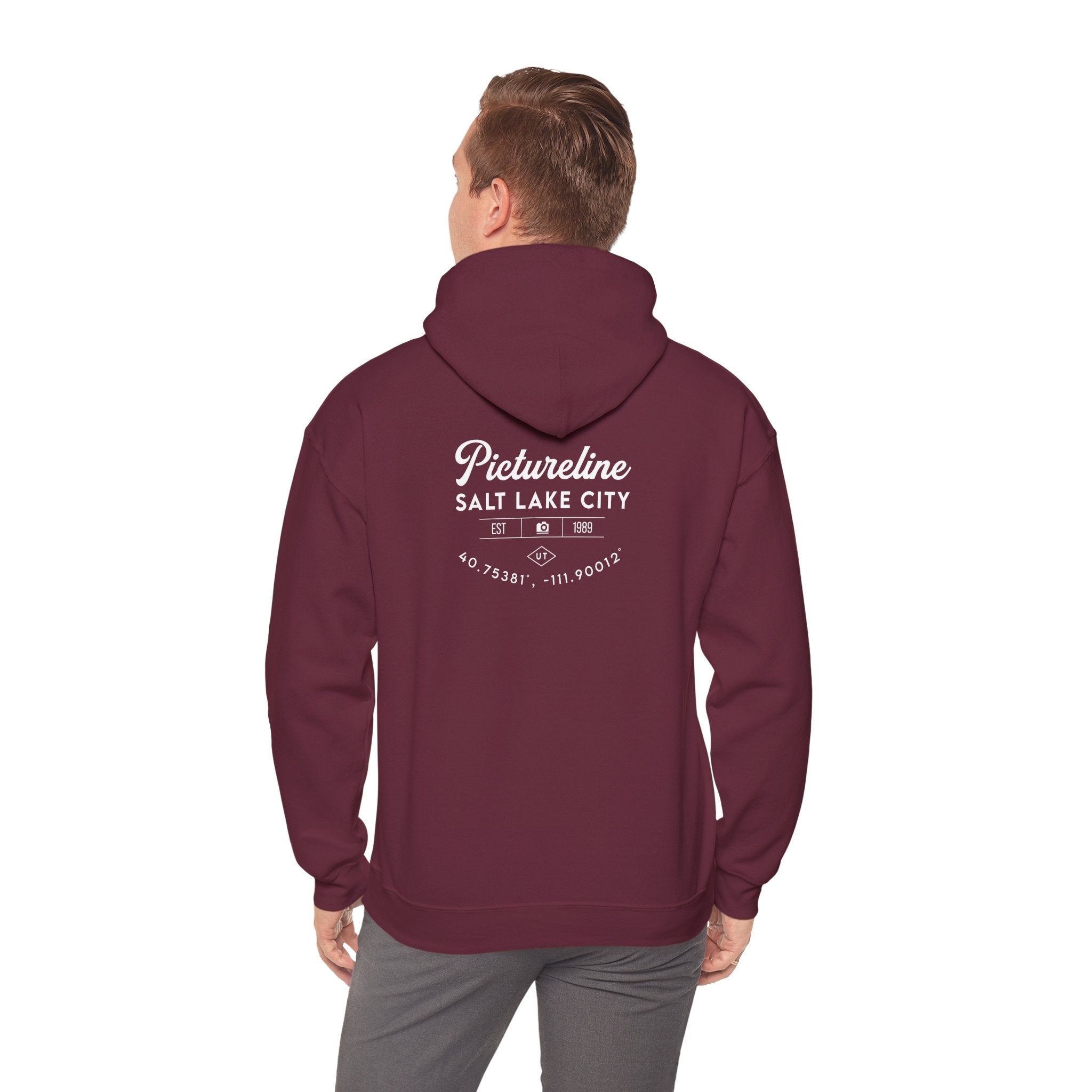 Old School Pictureline Unisex Hooded Sweatshirt (Back)