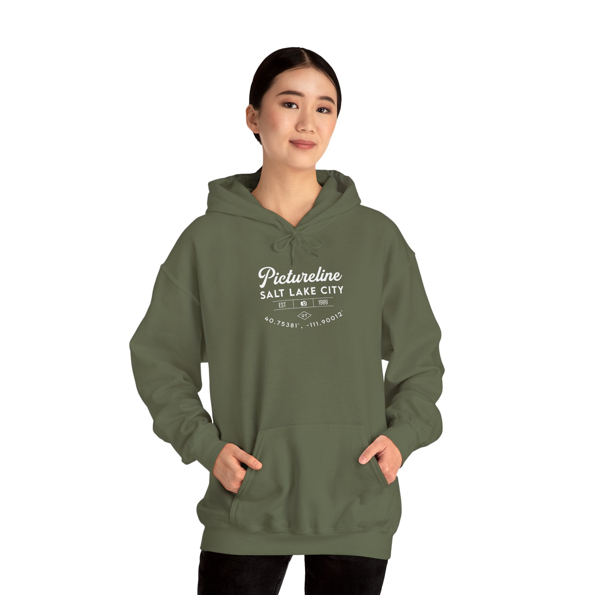 Old School Pictureline Unisex Hooded Sweatshirt (Front Design)