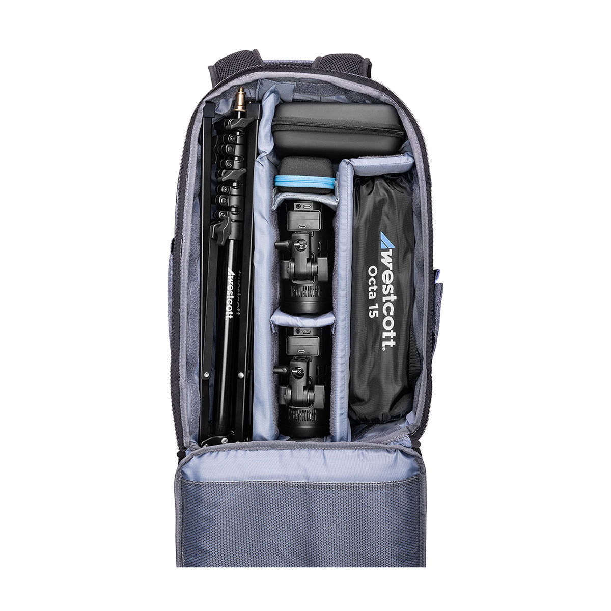 Westcott FJ100 Strobe 2-Light Backpack Kit with FJ-T1 M Multi-Brand Wireless Trigger