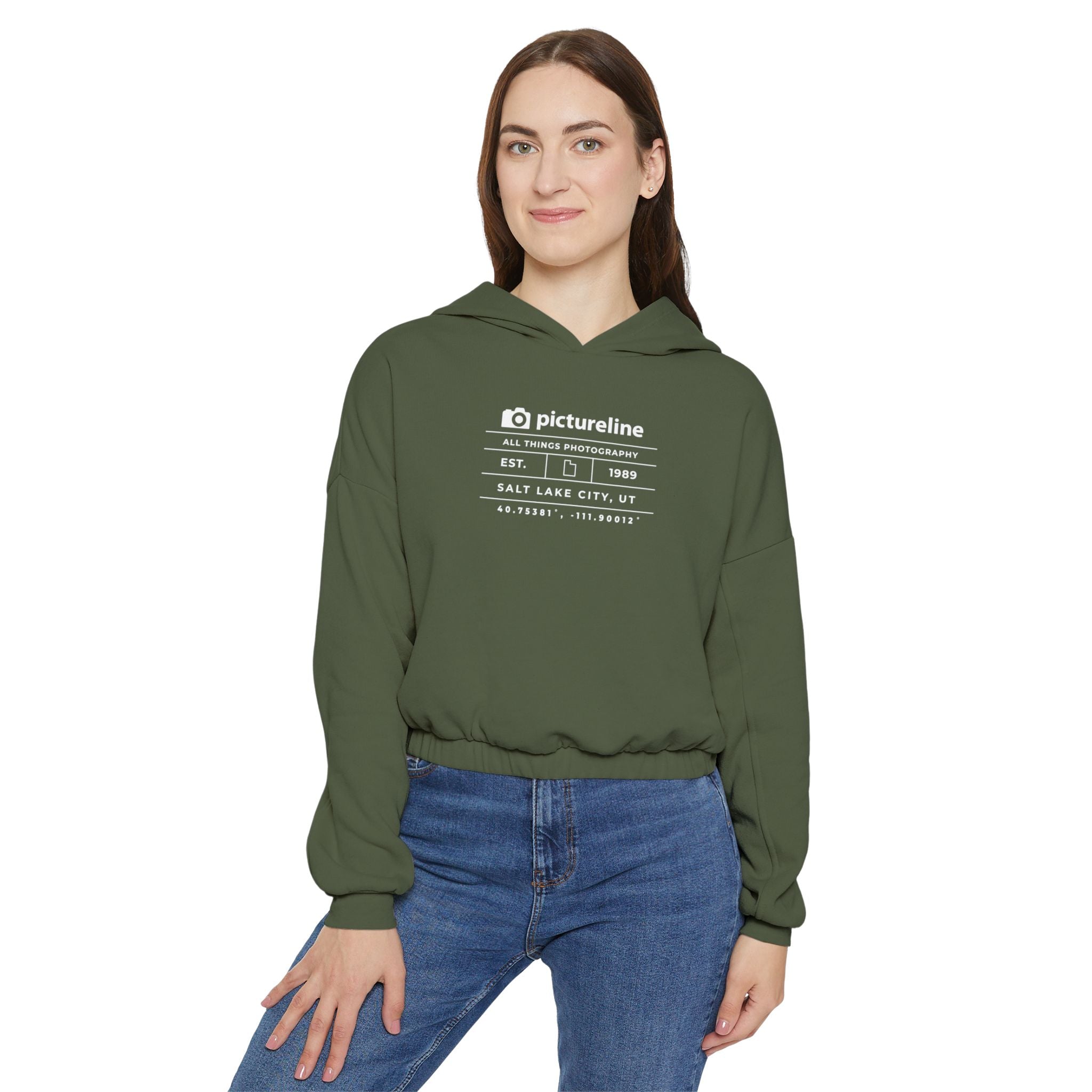 Pictureline Cinched Crop Hoodie
