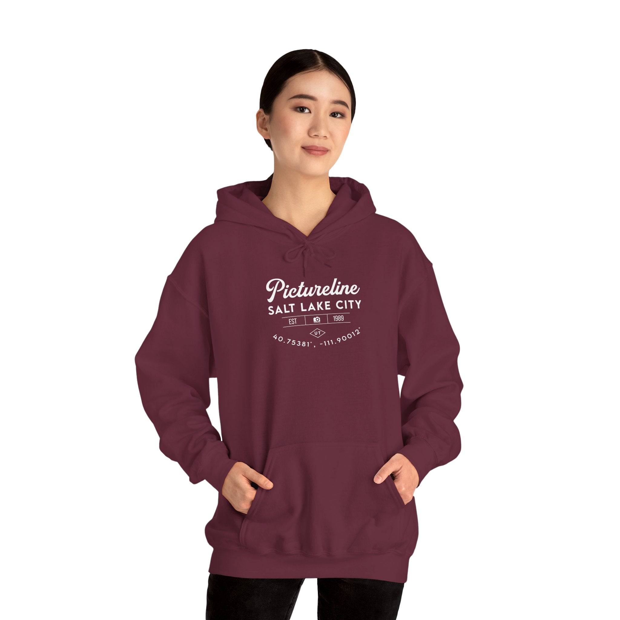 Old School Pictureline Unisex Hooded Sweatshirt (Front Design)