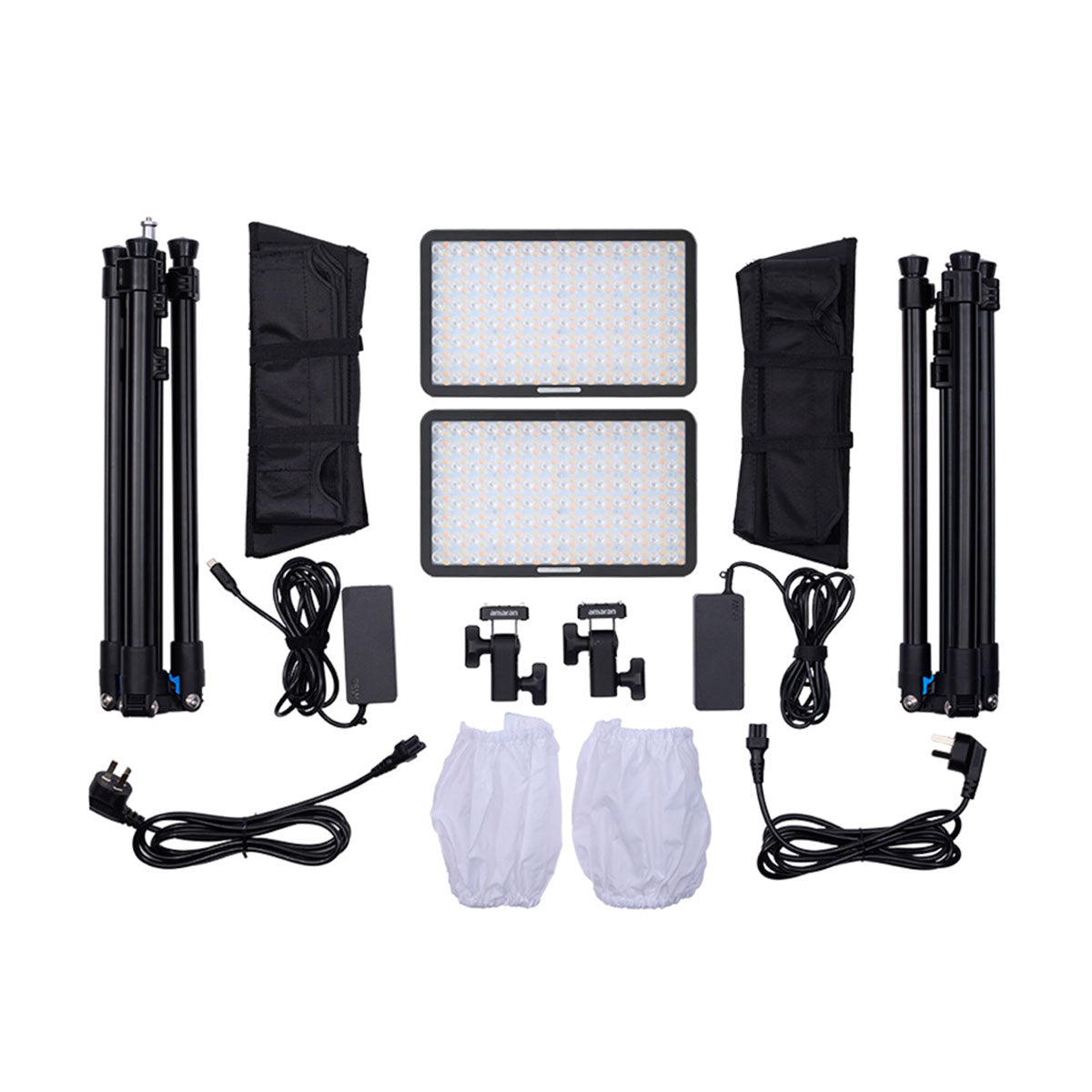 Amaran Pano 60c 2-Light RGB LED Light Panel Kit (Charcoal)