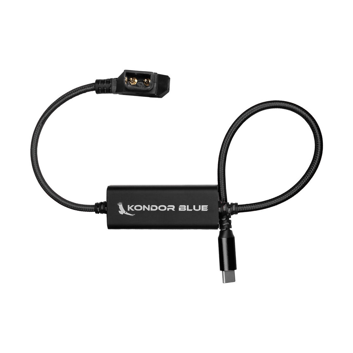 Kondor Blue 16" D-Tap to USB-C Cable for 65W PD (Black)