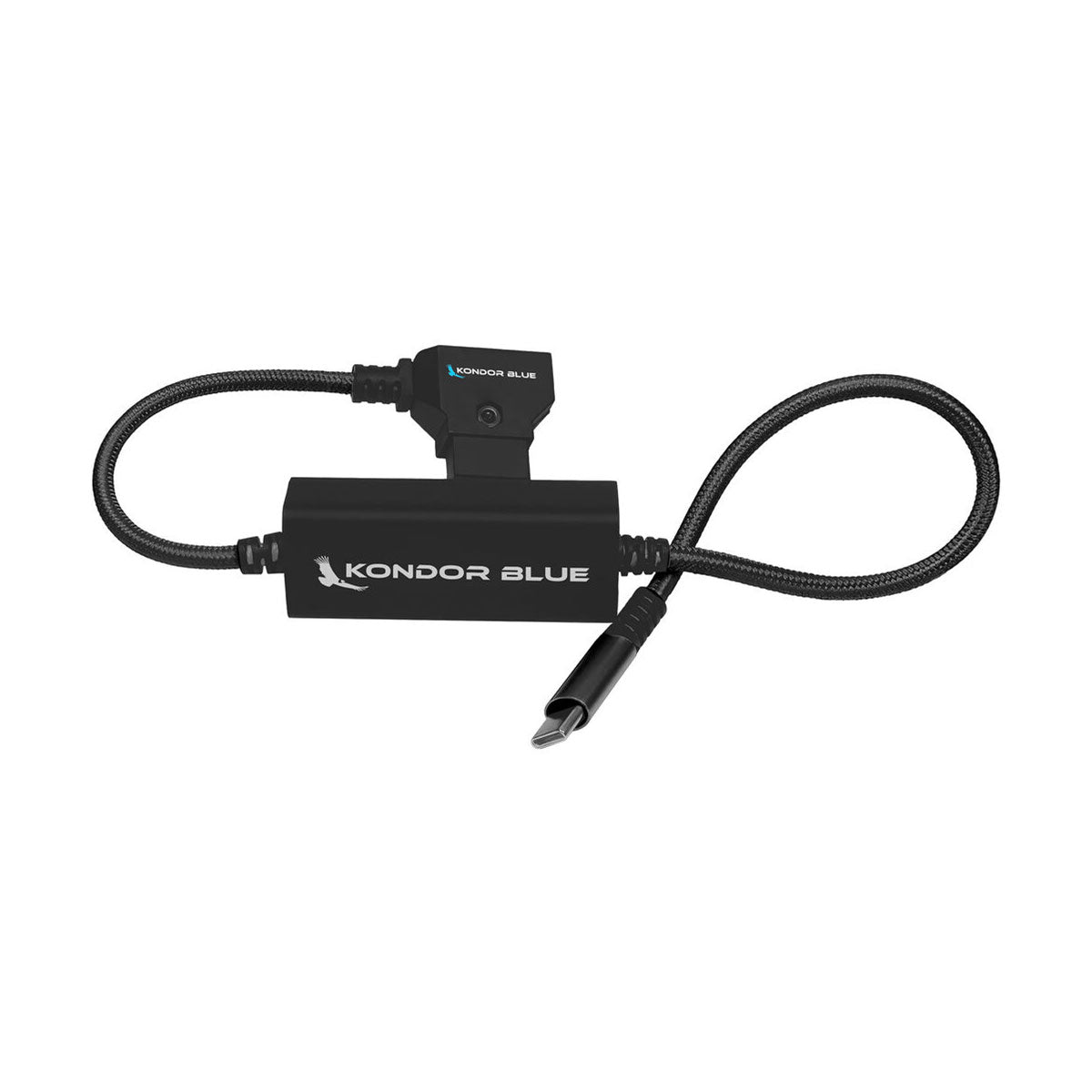 Kondor Blue 16" D-Tap to USB-C Cable for 65W PD (Black)