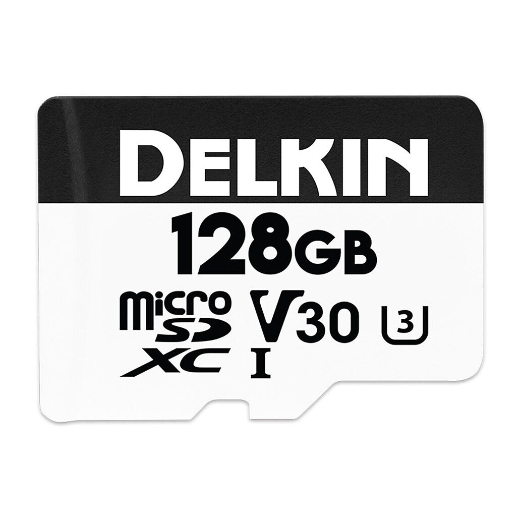 Delkin Devices 128GB UHS-I microSDXC (v30) Memory Card with SD Adapter