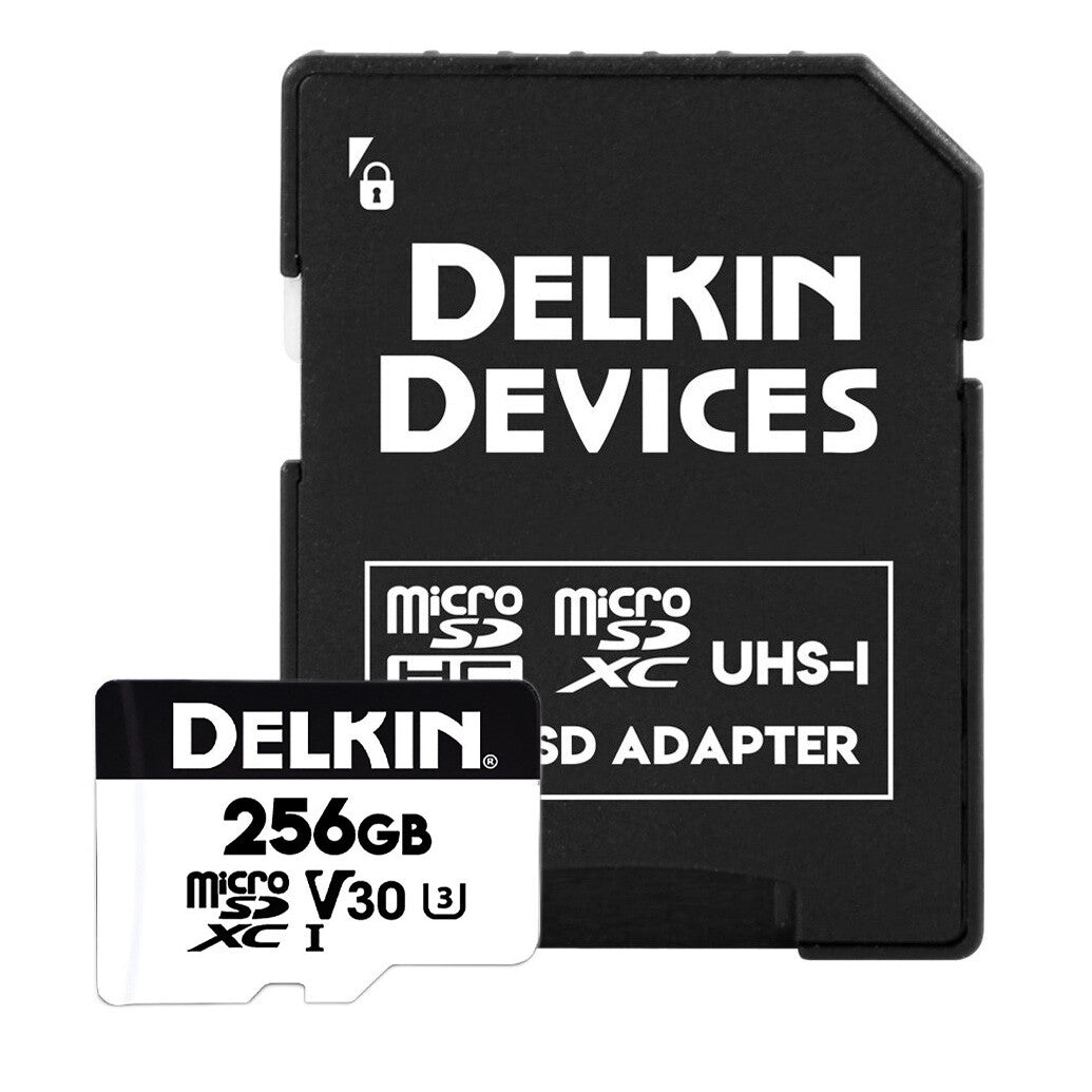 Delkin Devices 256GB UHS-I microSDXC (v30) Memory Card with SD Adapter
