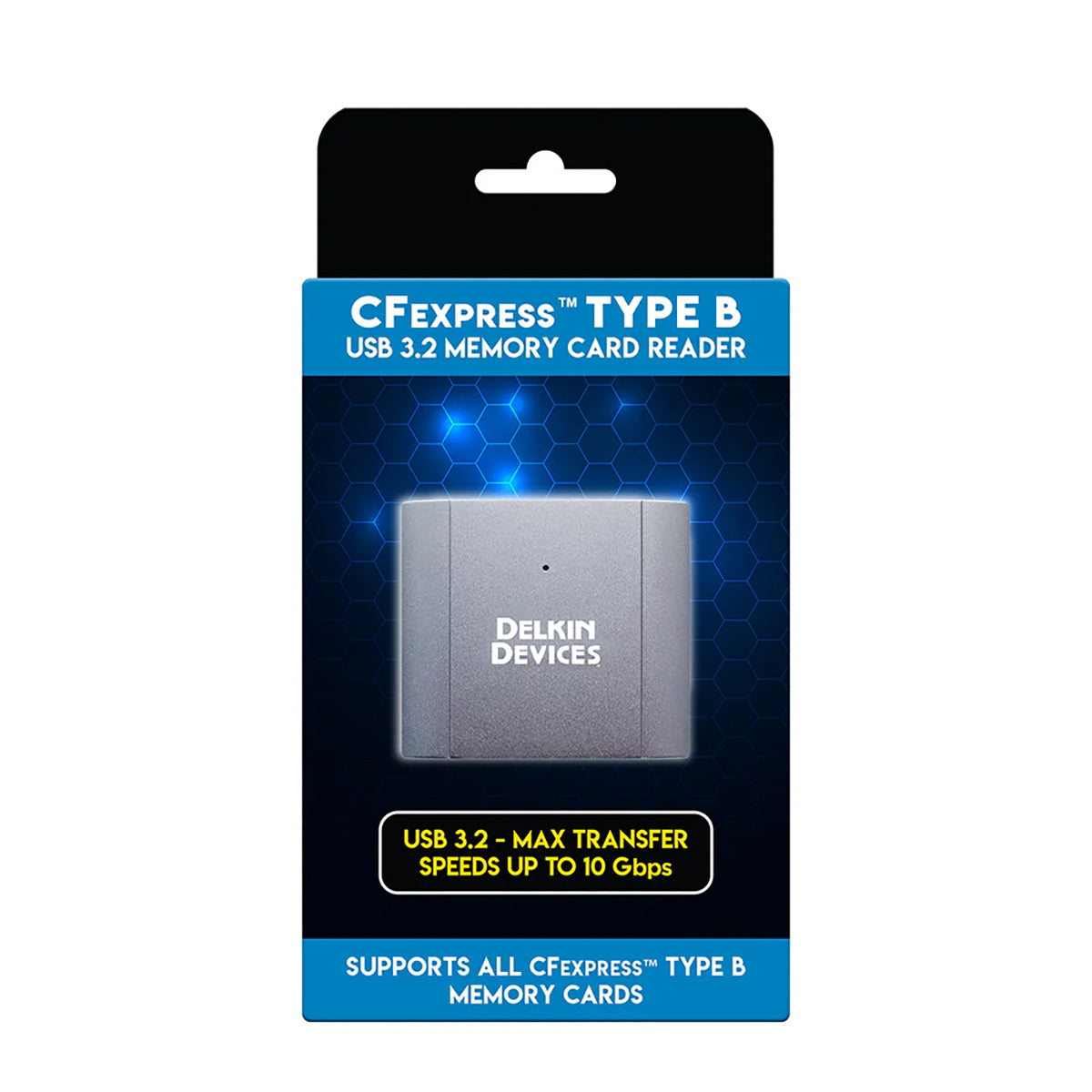 Delkin Devices 150GB Black CF Express Type B Memory Card + USB 3.2 Reader Bundle