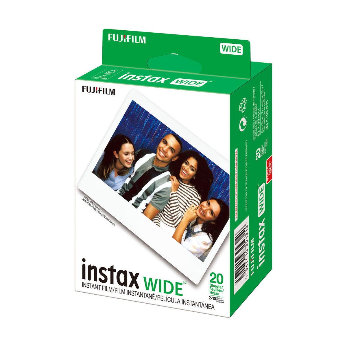 Fujifilm INSTAX Wide Film Twin Pack (20 Exposures)