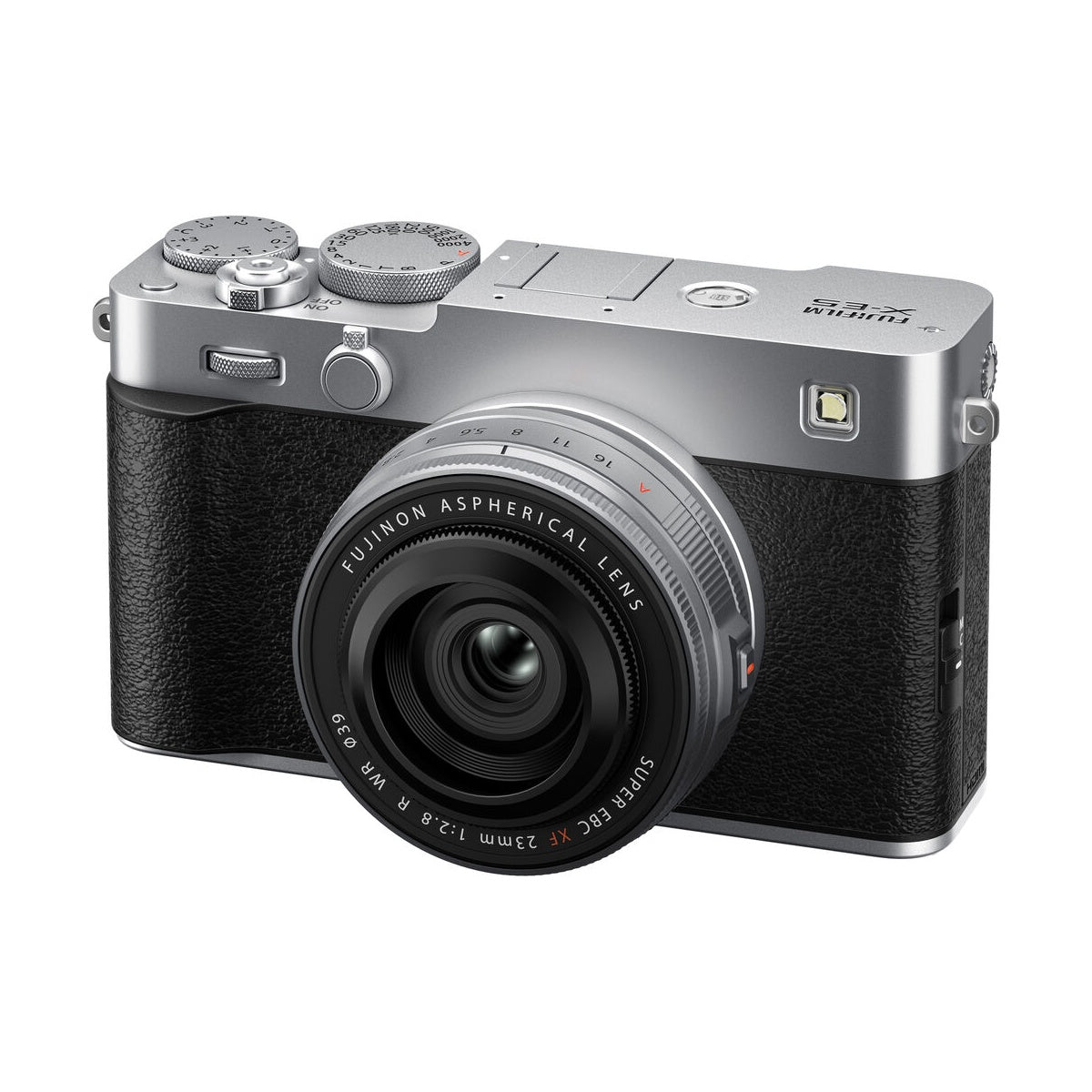 Fujifilm X-E5 Mirrorless Camera with XF 23mm F2.8 R WR Lens (Silver)