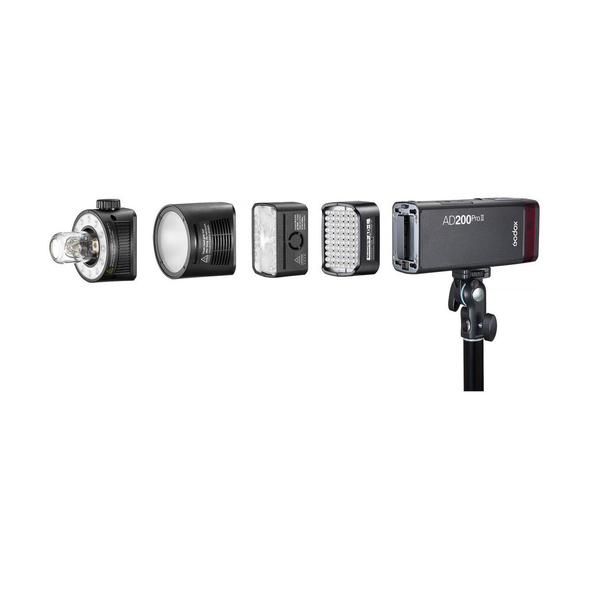 Godox AD200 Pro II Godox AD200Pro II Godox AD200ProII、X3とのワンタップ同期、最適化されたフラッシュヘッド、BiColor LEDモデリングLED、カラーグループイ Godox AD200Pro II TTL Pocket Flash (4237625)