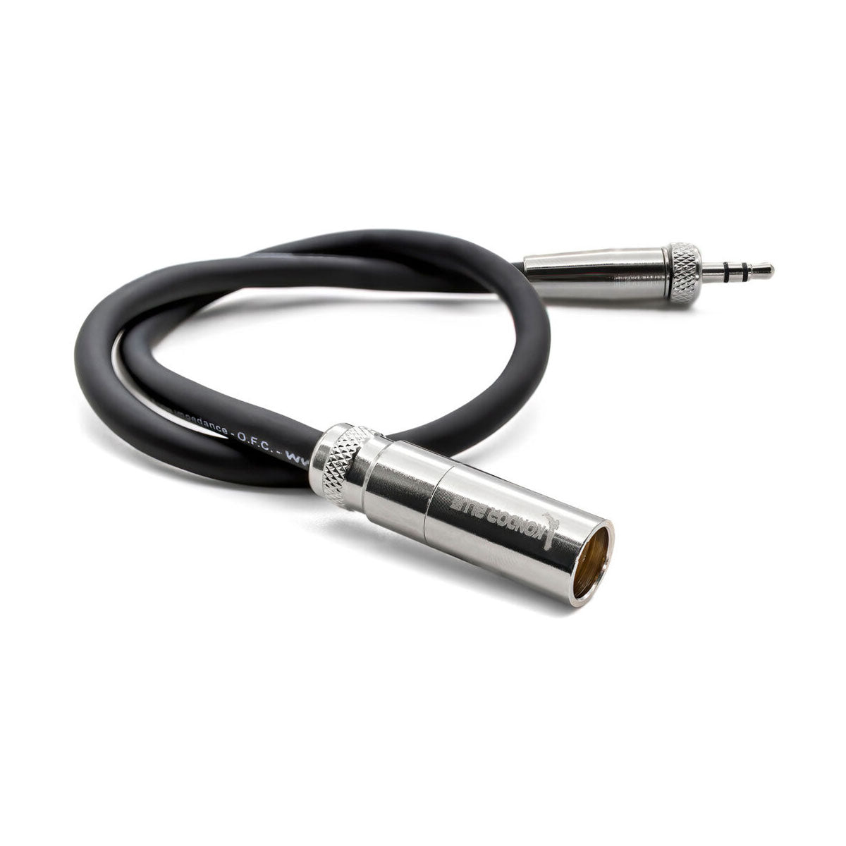 Kondor Blue 12" Mini-XLR Male to Locking 3.5mm Stereo Cable (Black)