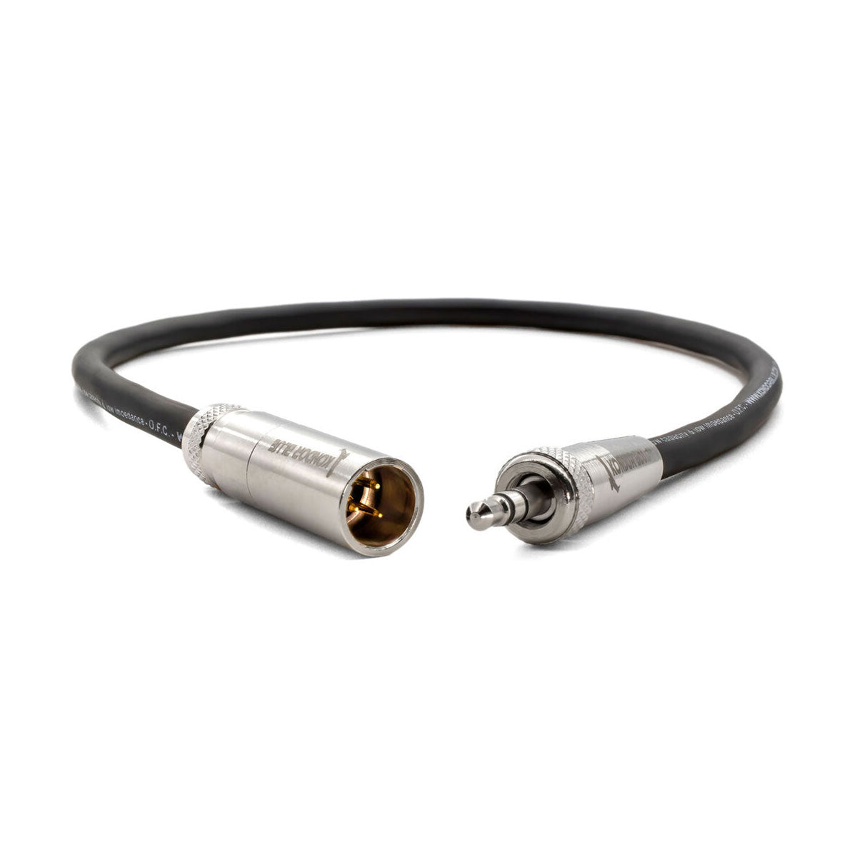Kondor Blue 12" Mini-XLR Male to Locking 3.5mm Stereo Cable (Black)