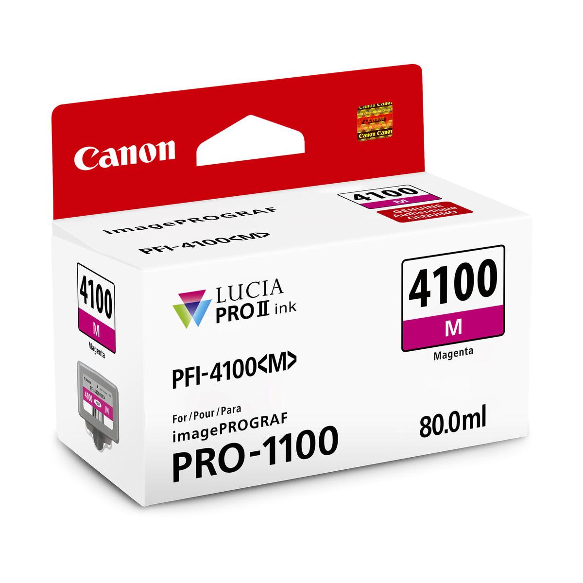 Canon PFI-4100 Magenta Pigment Ink Tank 80mL (PRO-1100)
