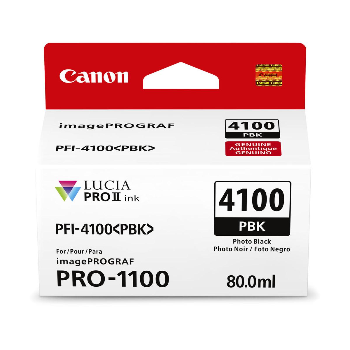 Canon PFI-4100 Photo Black Pigment Ink Tank 80mL (PRO-1100)