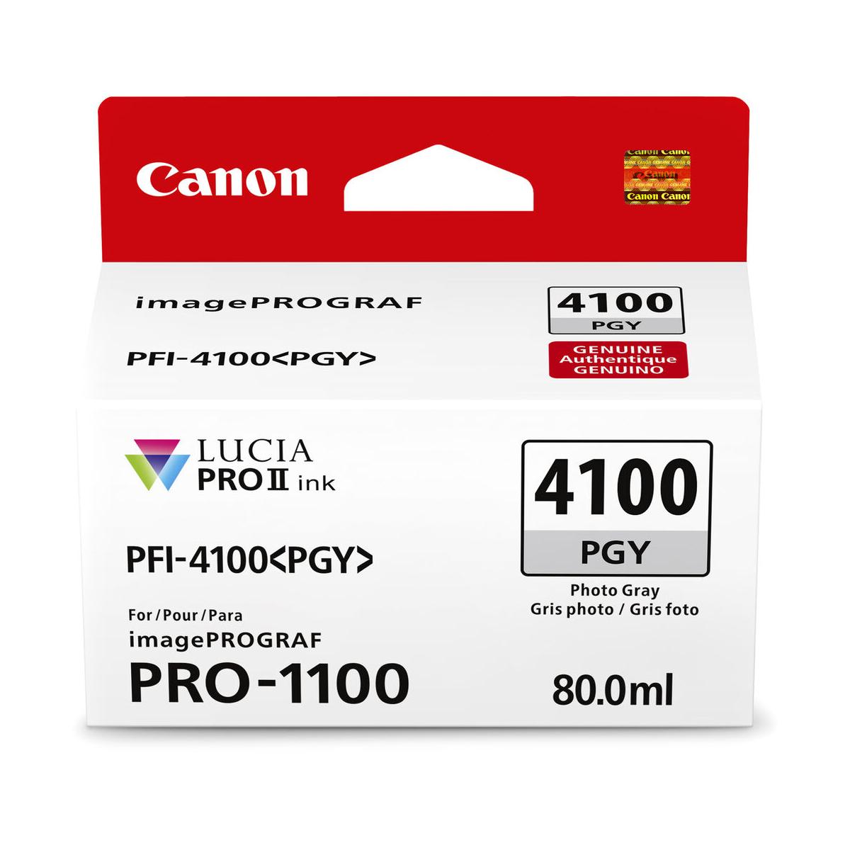 Canon PFI-4100 Photo Gray Pigment Ink Tank 80mL (PRO-1100)