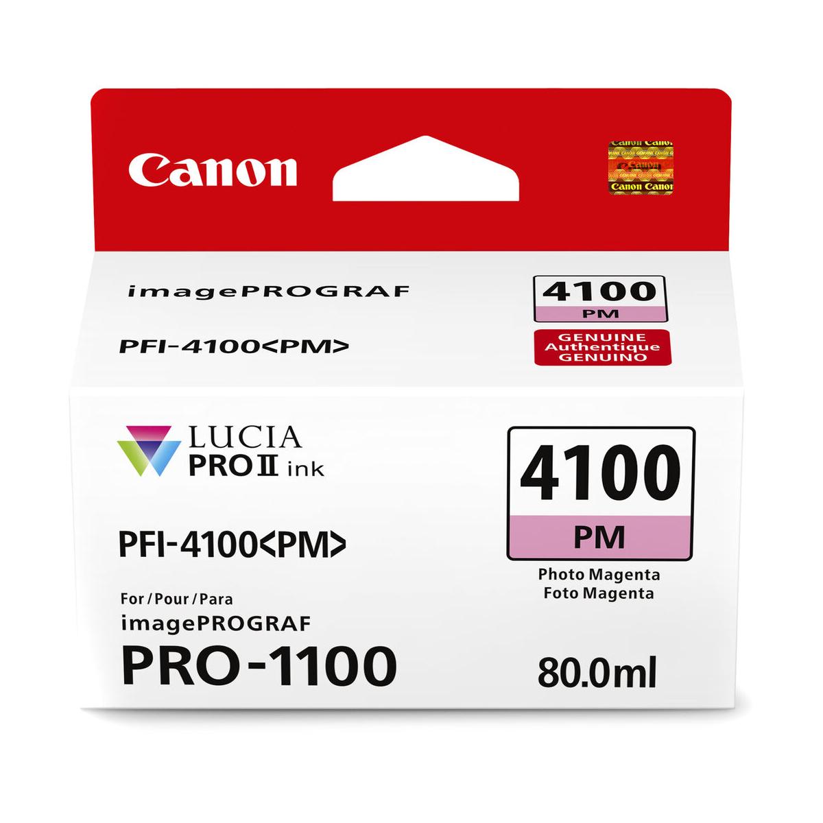 Canon PFI-4100 Photo Magenta Pigment Ink Tank 80mL (PRO-1100)