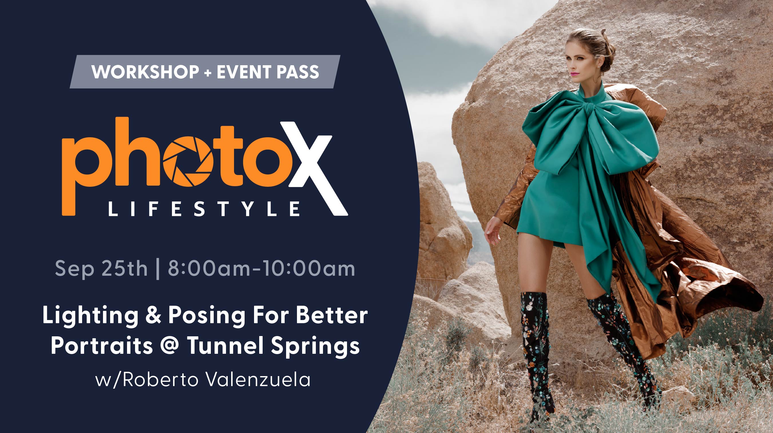 PhotoX - Lighting & Posing for Better Portraits at Tunnel Springs — September 26, 2026