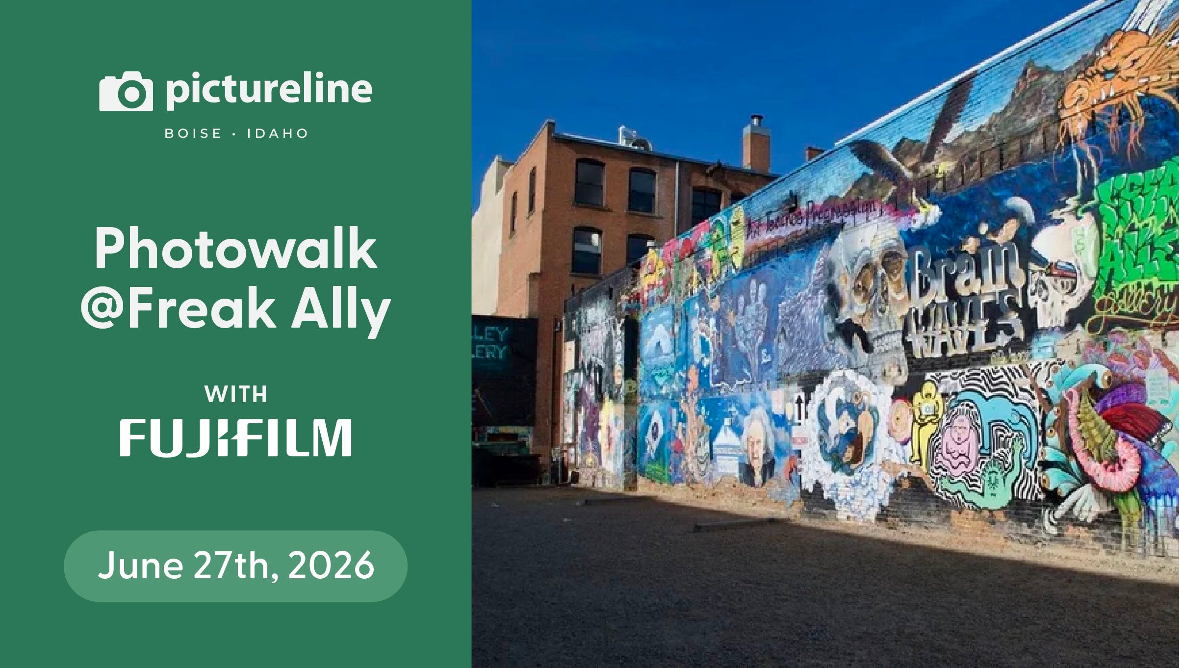 Boise - Photowalk at Freak Alley with Fujifilm—June 27th, 2026