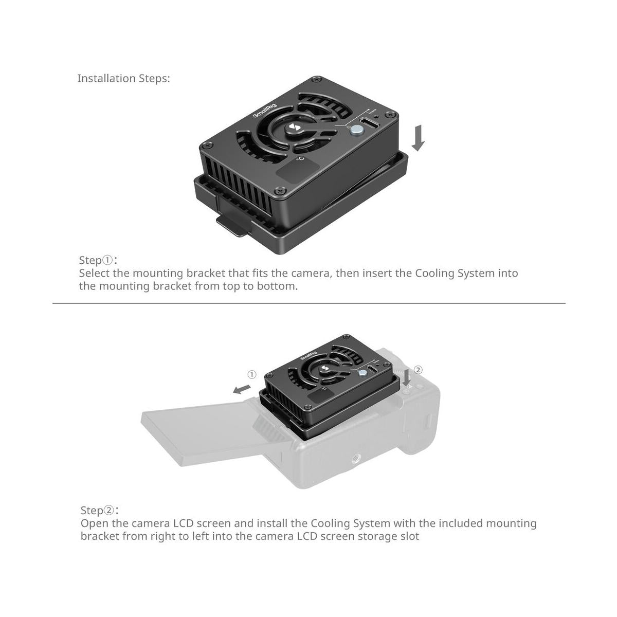 SmallRig Cooling Fan for Sony / Canon / Fuji Cameras