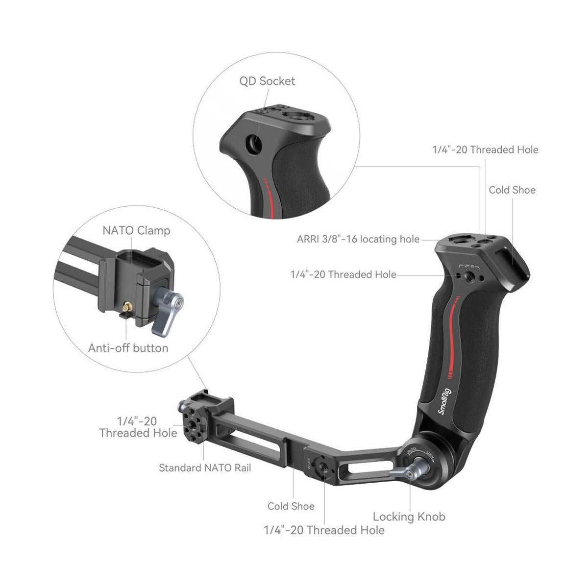 SmallRig Sling Handle for DJI RS 2 / RSC 2 / RS 3 / RS 3 Pro / RS 3 Mini / RS 4 / RS 4 Pro / RS 4 Mini