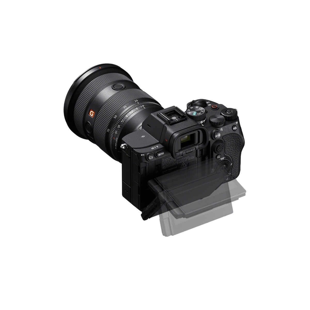 Sony Alpha a7 V Mirrorless Camera Back LCD Screen View Available at Pictureline