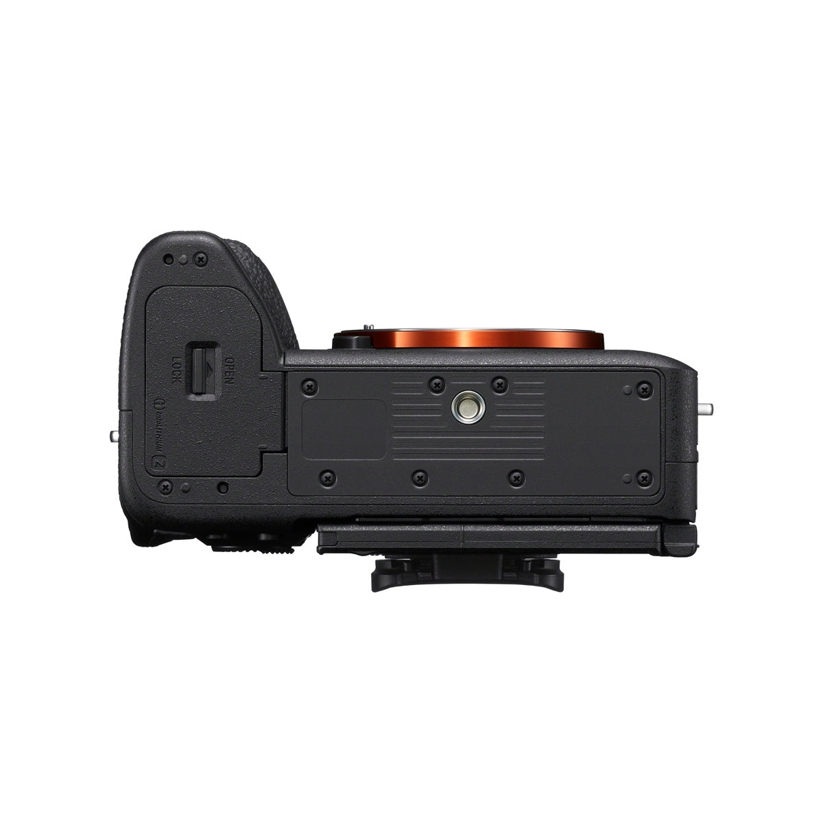 Sony Alpha a7 V Mirrorless Camera Bottom View Available at Pictureline