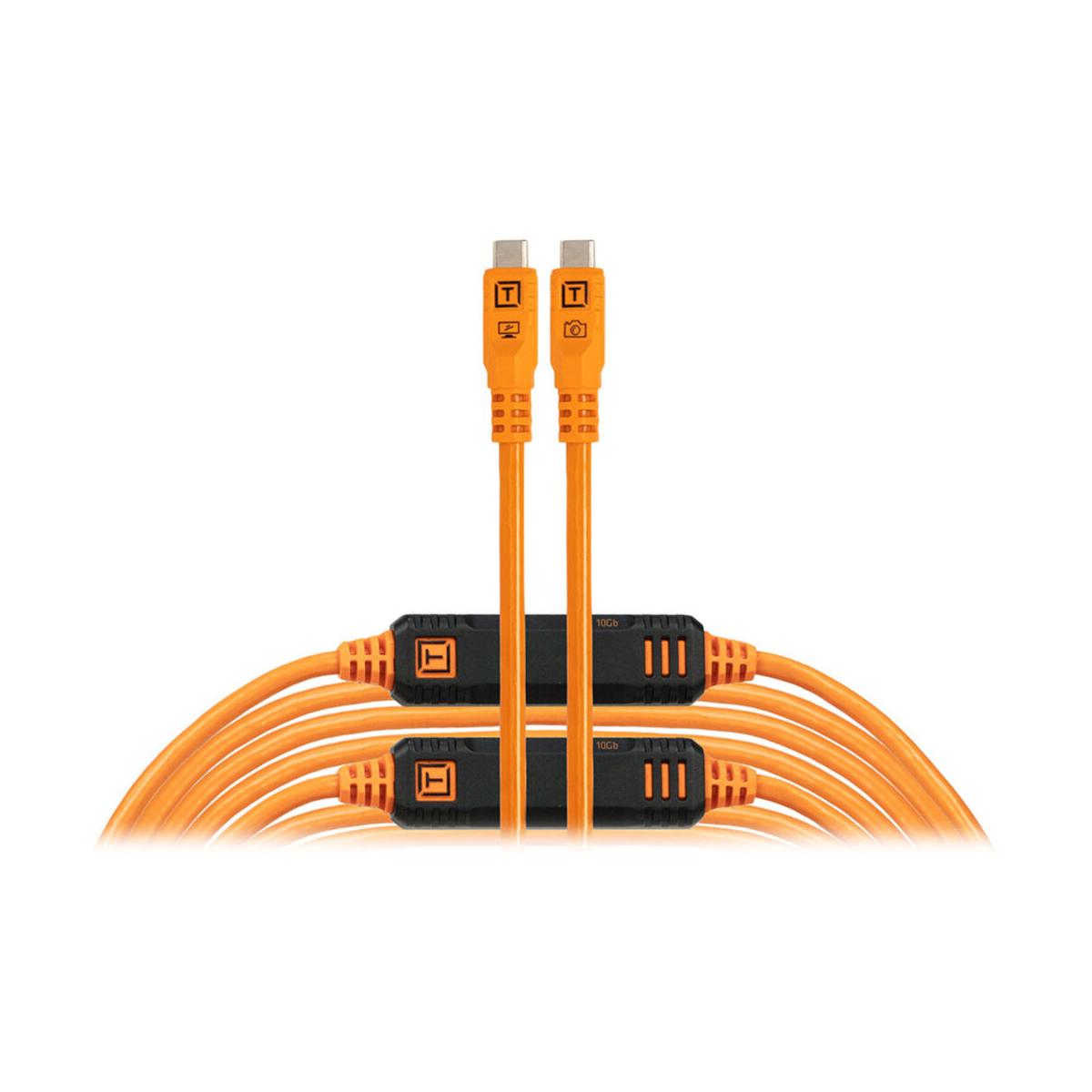 Tether Tools TetherPro Optima 10G USB-C, 31’ Orange