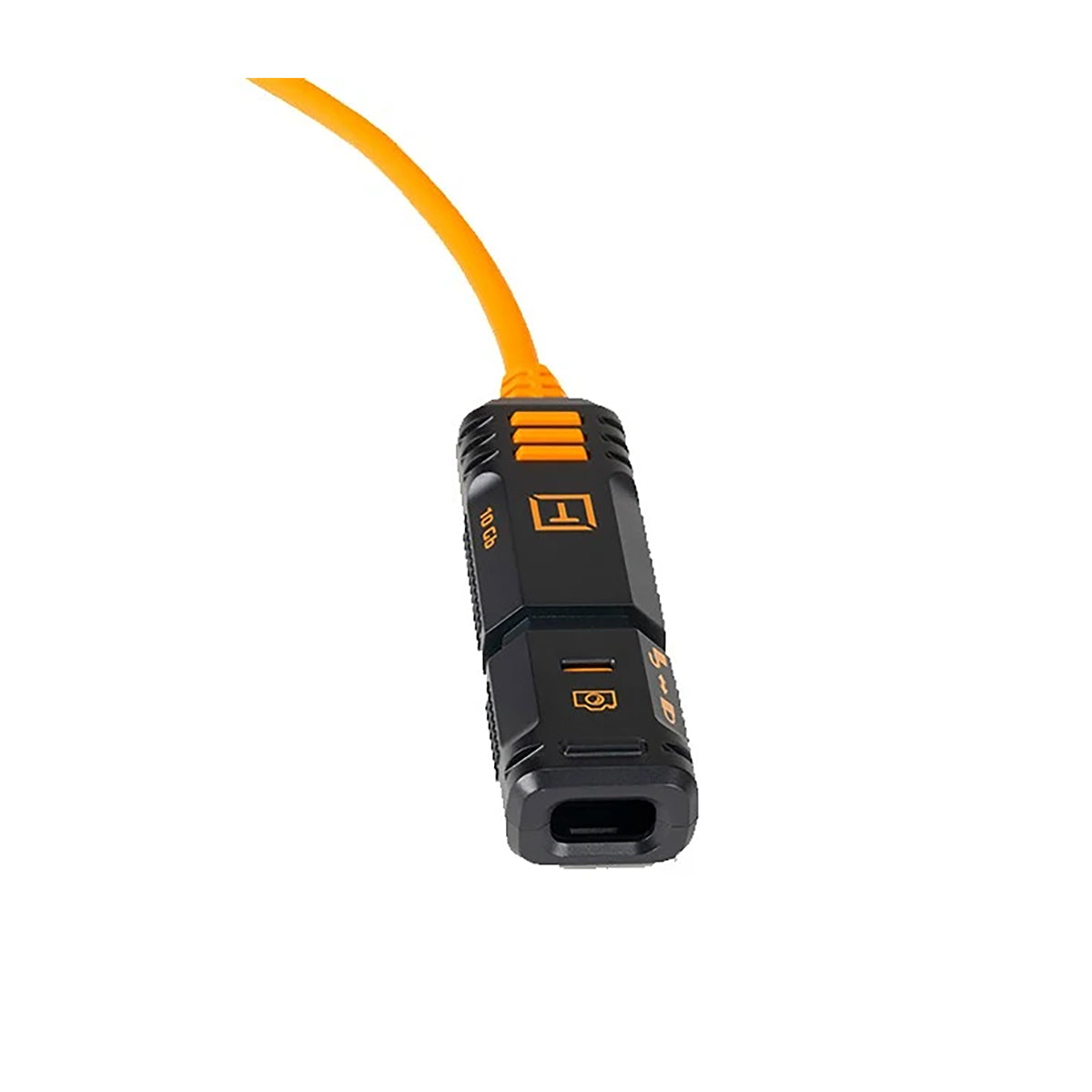 TetherPro Optima 10G USB-C TetherBoost Locking Extension Cable, 16’ Orange