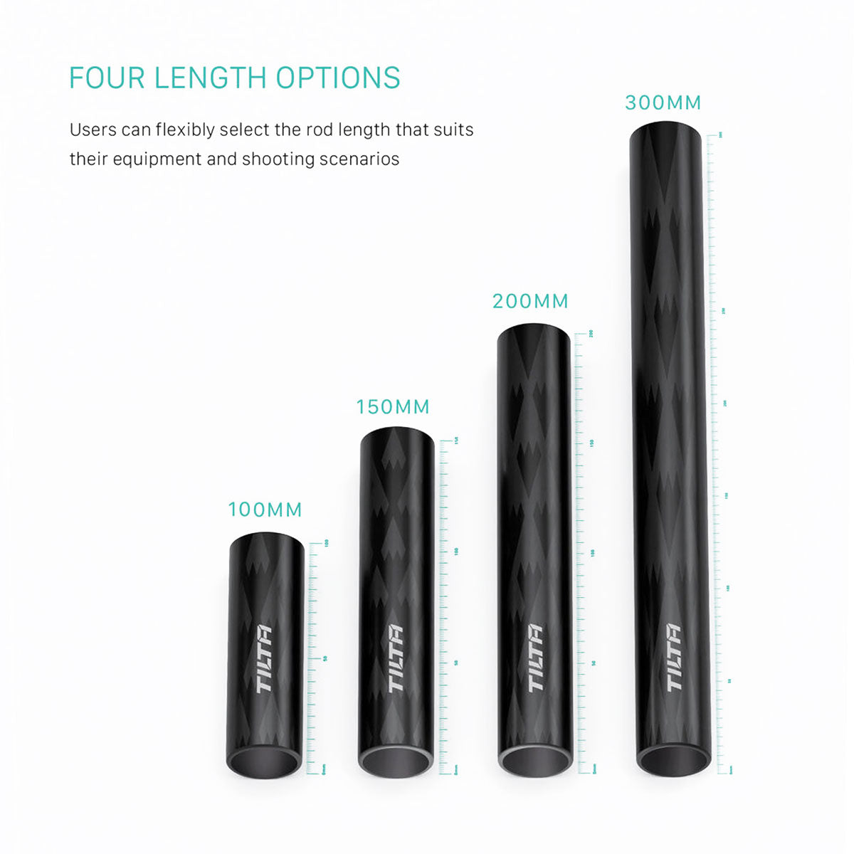 Tilta 15mm Carbon Fiber Rod Set (12", Pair)