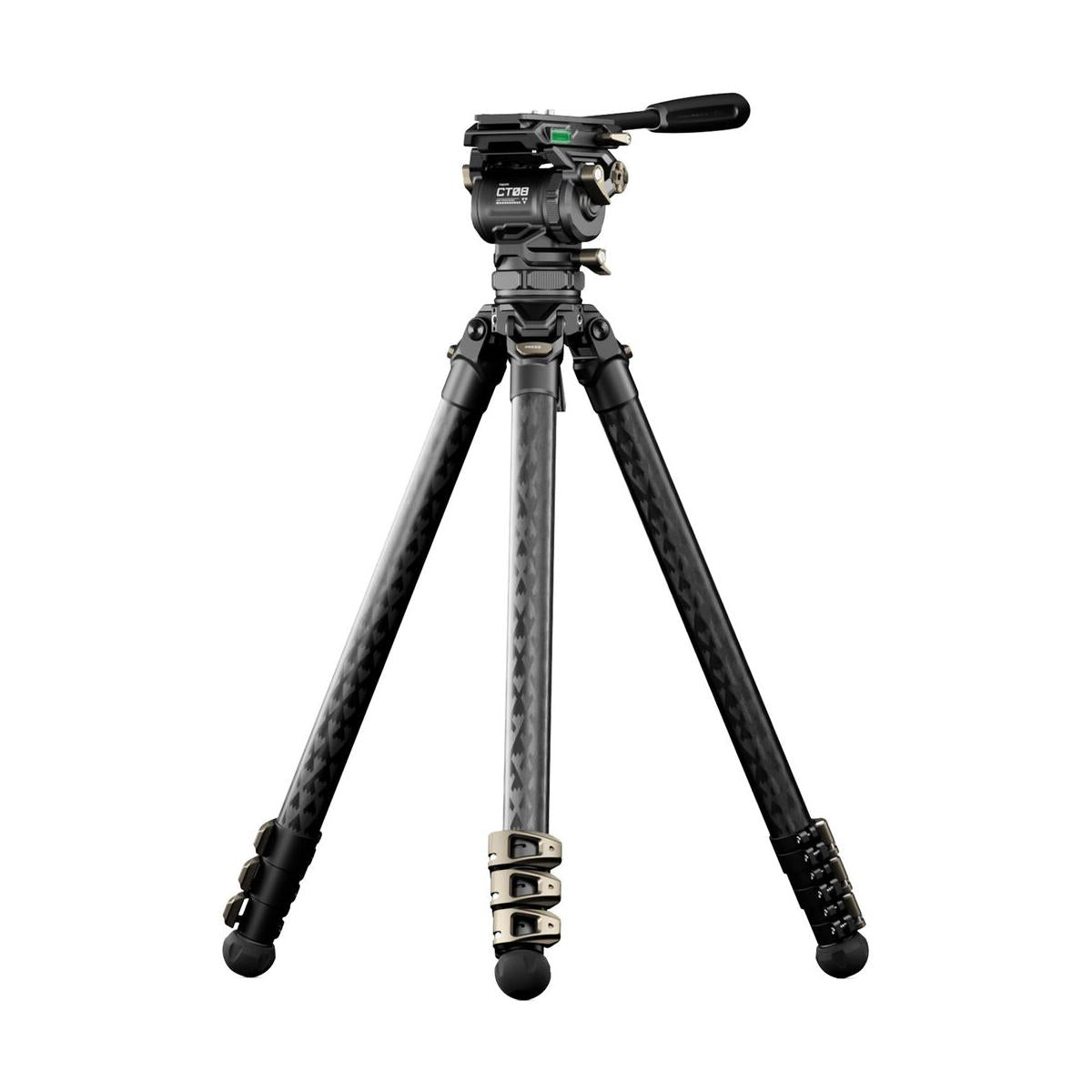 Tilta Carbon Fiber Video Tripod with CT08 Cine Fluid Head (Space Gray)