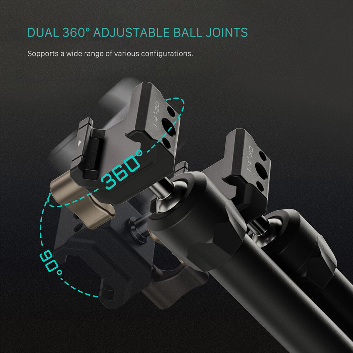 Tilta Pro Articulating Arm with Dual Ball Heads (NATO Clamps)
