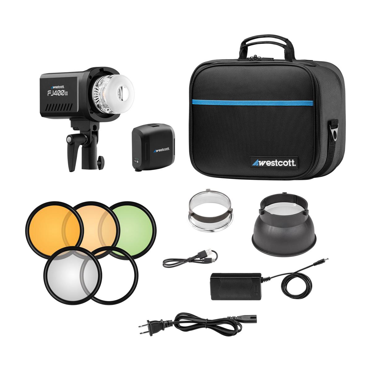 Westcott FJ400 II Strobe Portrait Lighting Kit with FJ-X3 S Wireless Trigger for Sony Cameras
