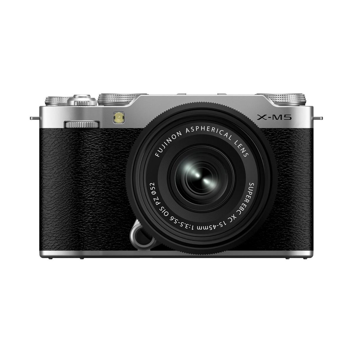 FUJIFILM X-M5 シルバー Fujifilm X-M5 Mirrorless Camera with 15-45mm Lens (Silver)