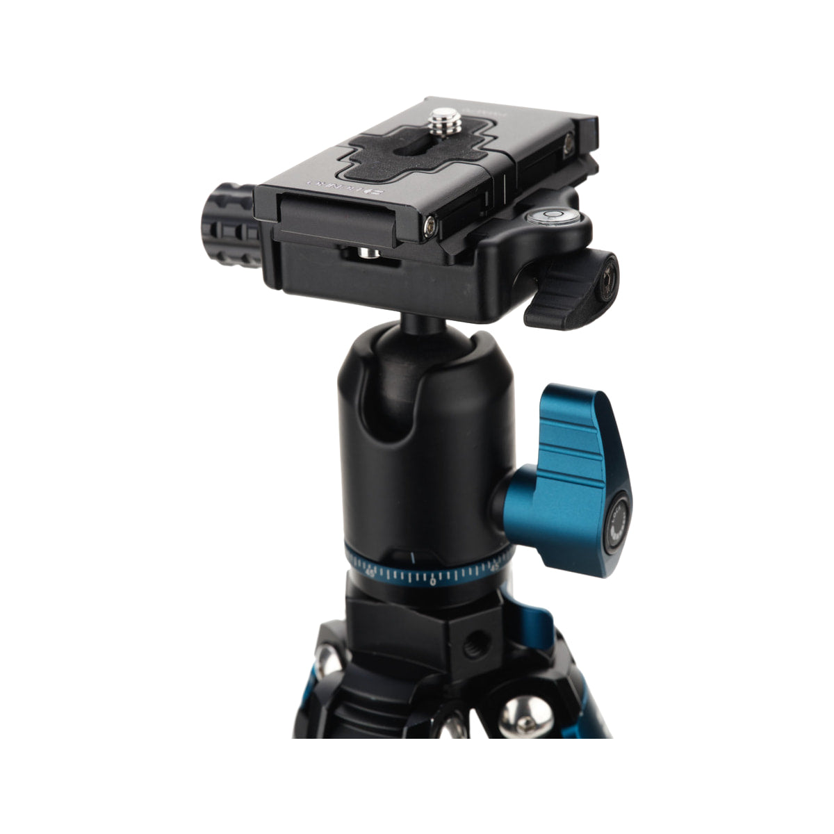 Benro BlackBird Carbon Fiber Tripod with N00P Ball Head — n00p ball head close up view