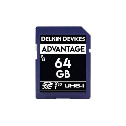 Delkin 64GB ADVANTAGE UHS-I (V30) SDXC Memory Card