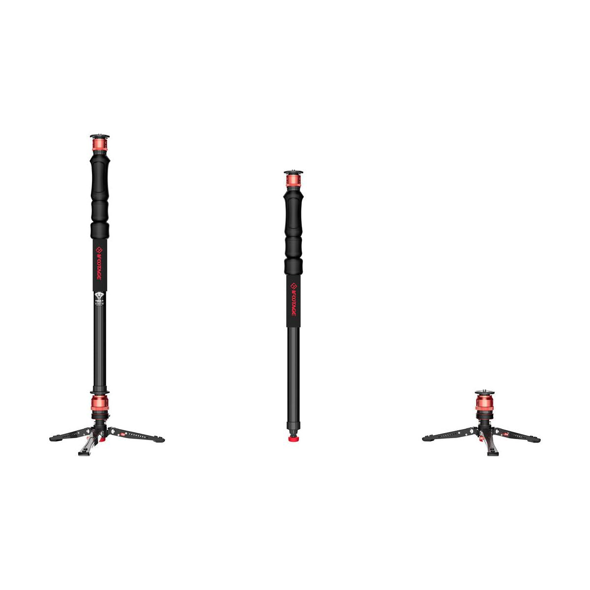 iFootage Cobra 3 4-Section Aluminum Monopod with Mini Tripod Base