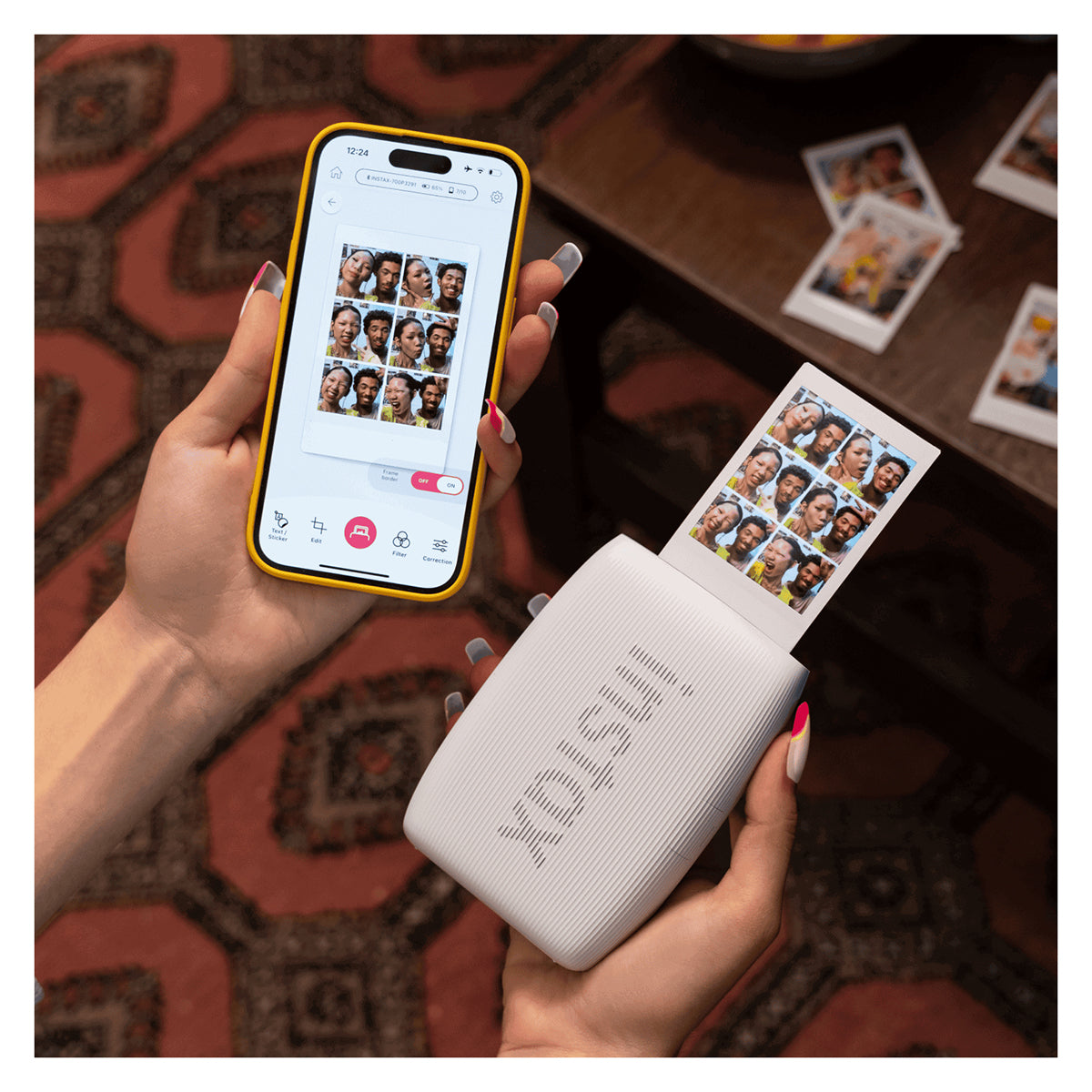 Fujifilm INSTAX Mini Link 3 Smartphone Printer (Clay White)