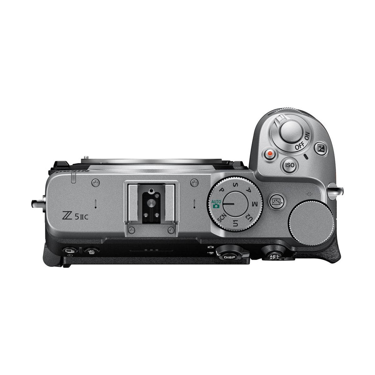 Nikon Z5 IIC Mirrorless Camera Body (Silver) — top view