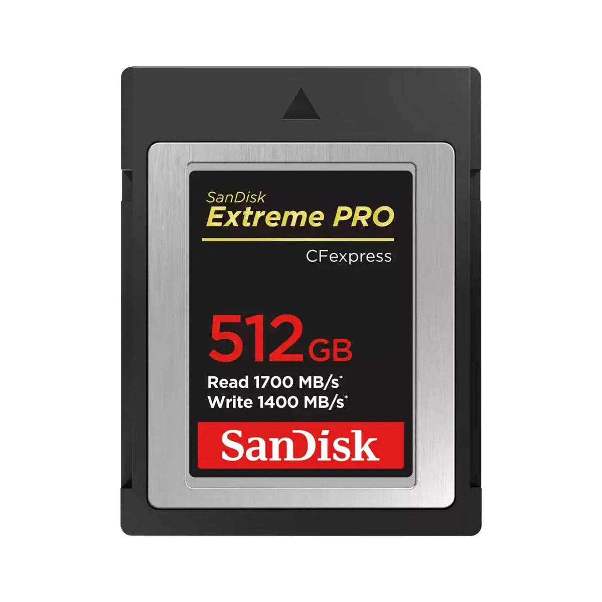 SanDisk Extreme Pro 512GB CFexpress Type B Memory Card — front view