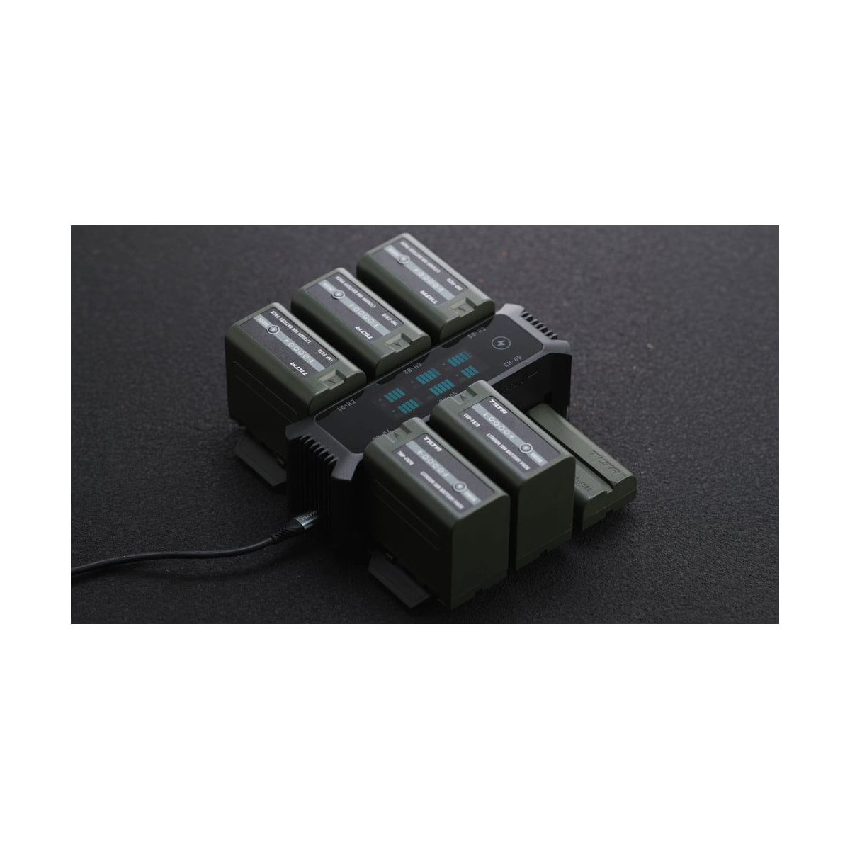 Tilta Foldable Charging Station for L-Series/NP-F (6 Channel) — six channel np f charging station gallery view 7 view