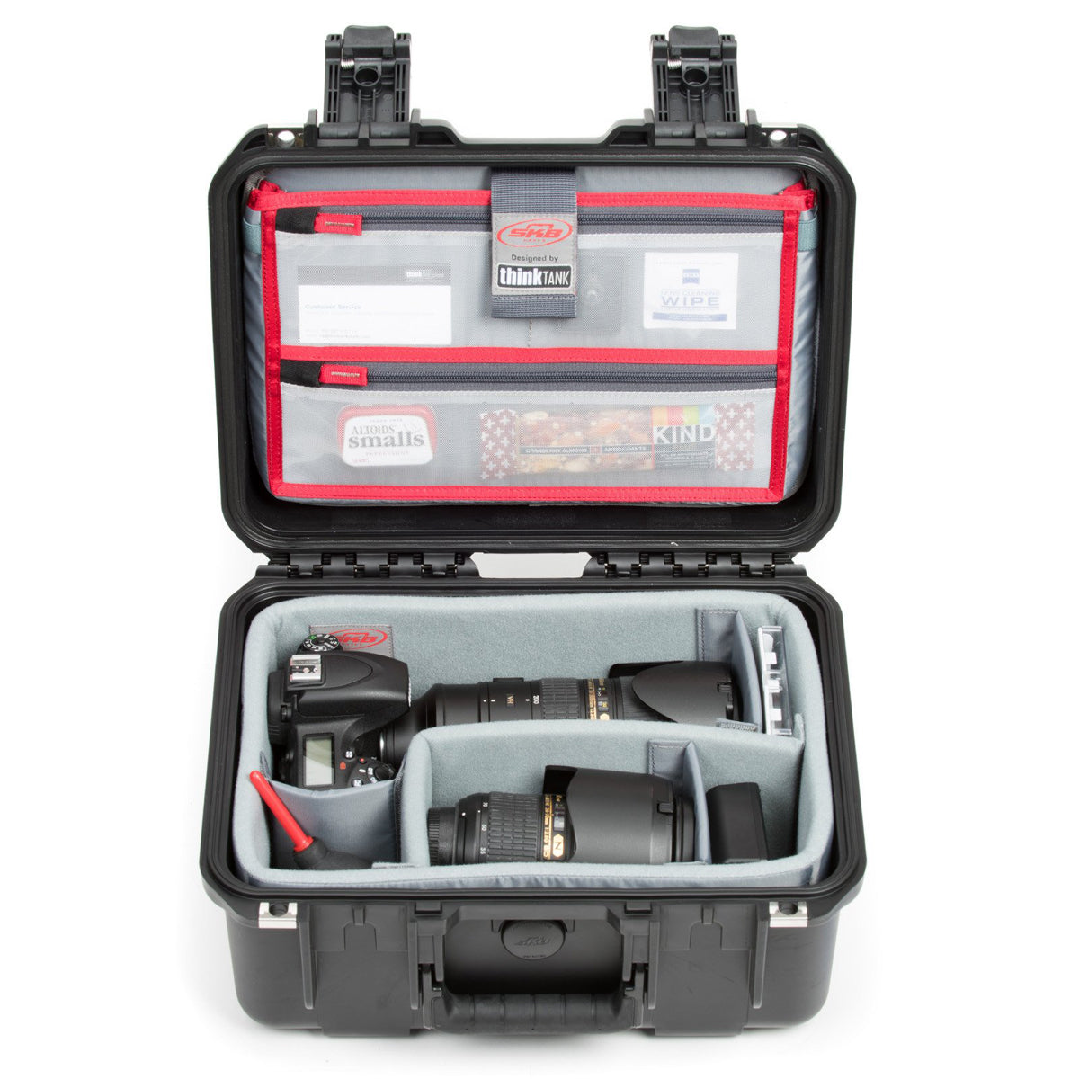 SKB iSeries 1309-6 Case with Think Tank Design Photo Dividers & Lid Organizer (Black)