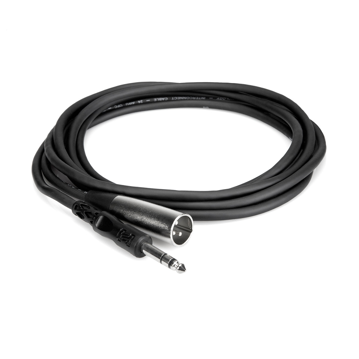 Hosa Stereo 1/4” Male to 3-Pin XLR Male Interconnect Cable - 3’