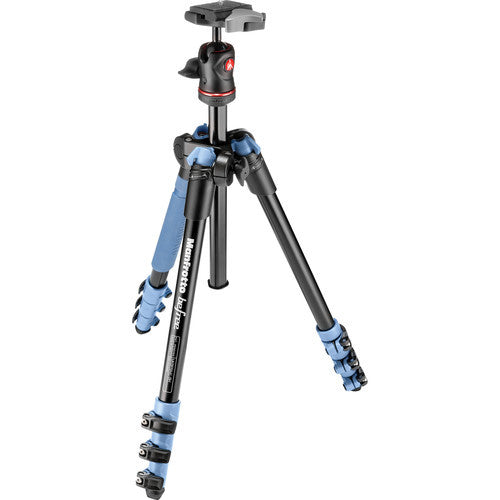 Manfrotto MKBFRA4L-BH Befree Compact Travel Tripod Blue, tripods travel & compact, Manfrotto - Pictureline - 1