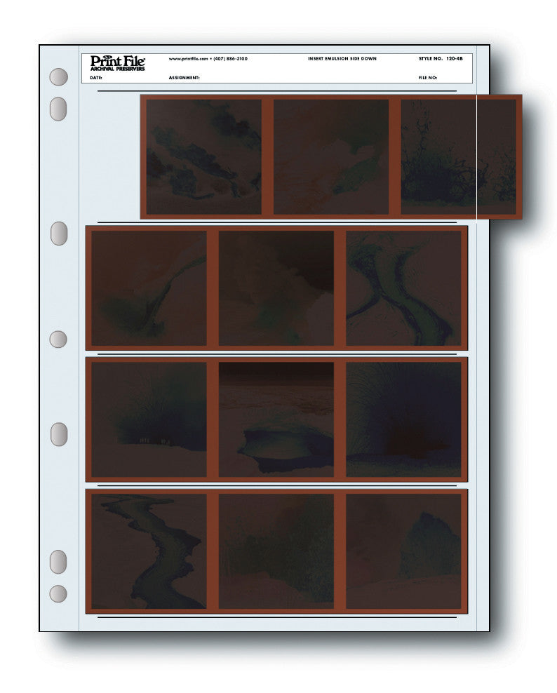 Print File 120 4B 25, camera film storage, Print File - Pictureline