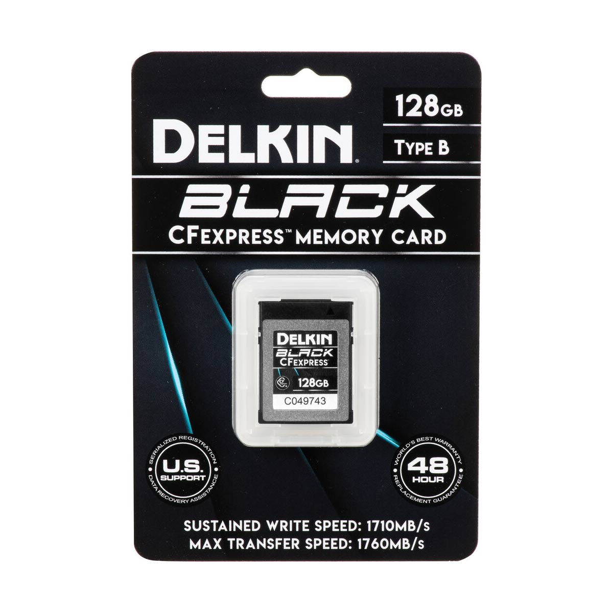 Delkin Black 128GB CFexpress Type B Memory Card