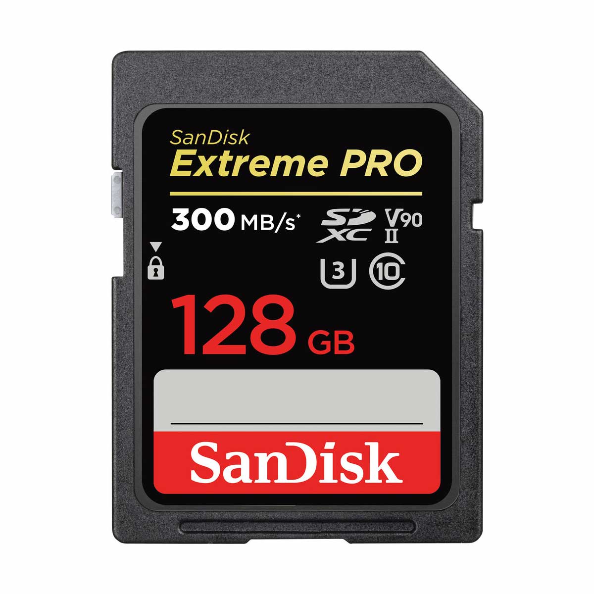 SanDisk 128GB Extreme PRO UHS-II SDXC (V90) Memory Card 300 MB/s