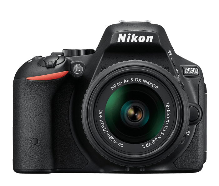 Nikon D5500 DX Digital SLR Camera w/ 18-55mm DX VR II Lens Black, discontinued, Nikon - Pictureline - 1
